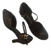 MAMBO BLACK SPARKLE - 2.5 INCH HEEL